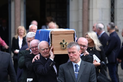 ‘A true lion’: Fergus Slattery’s funeral hears he was ‘a force of nature on and off the field’